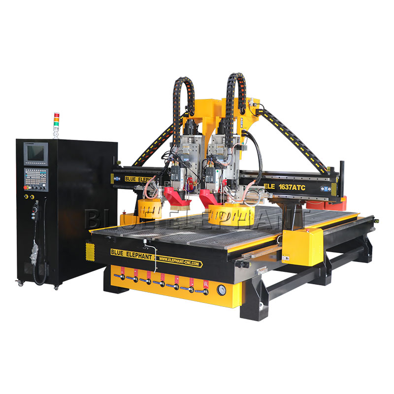 獨立雙頭圓盤自動換刀雕刻機